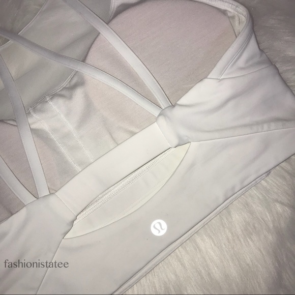 NWT LULULEMON CLIP IN LONG BRA WHITE - - Size 10 - Picture 2 of 8